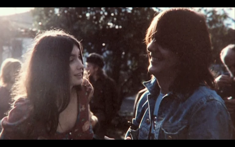Haunting picture of Emmylou Harris and Gram Parsons