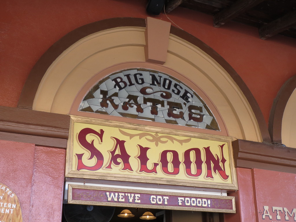 photo shows the big nose kate saloon sign.