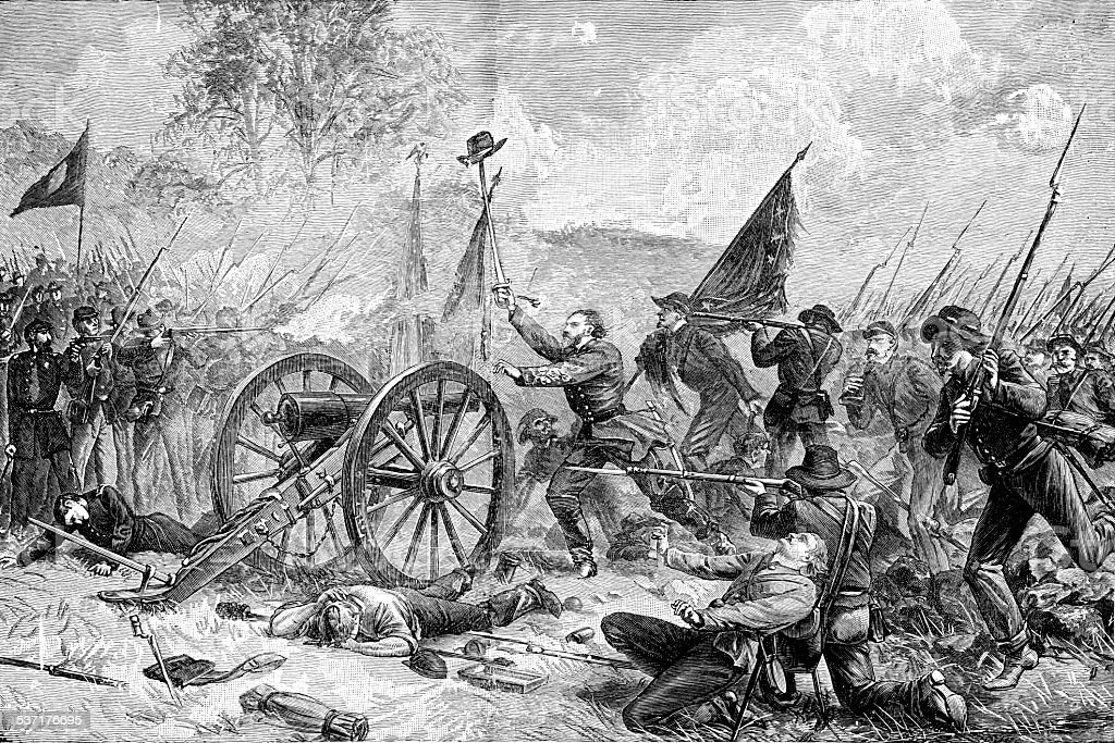 photo shows an illustration of picketts charge