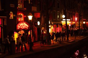 photo shows a red light district
