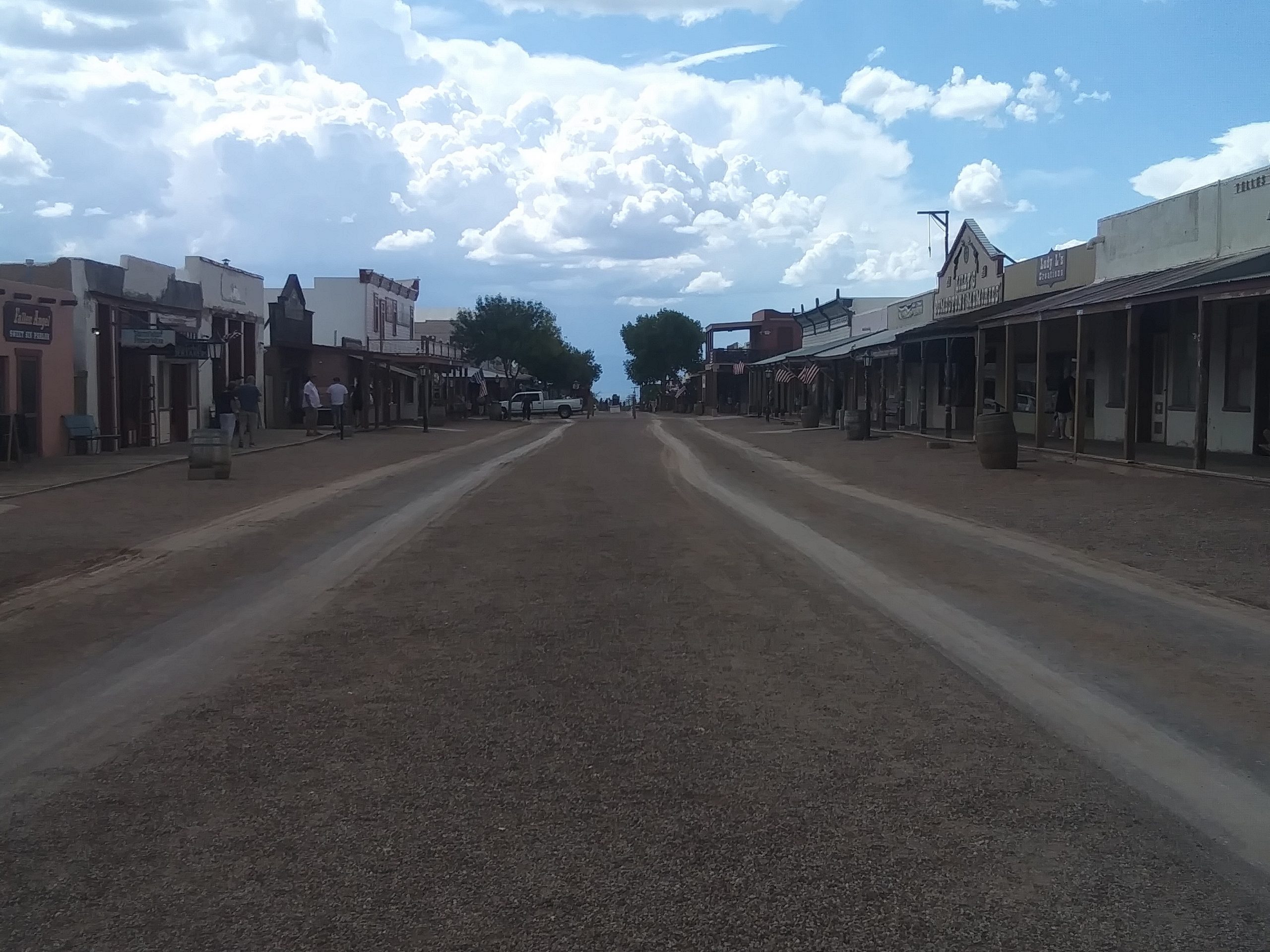 Photo of East Allen Street in Tombstone, Arizona near the telegraph pole