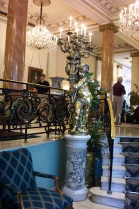 photo shows some of the opulent decor of the hotel