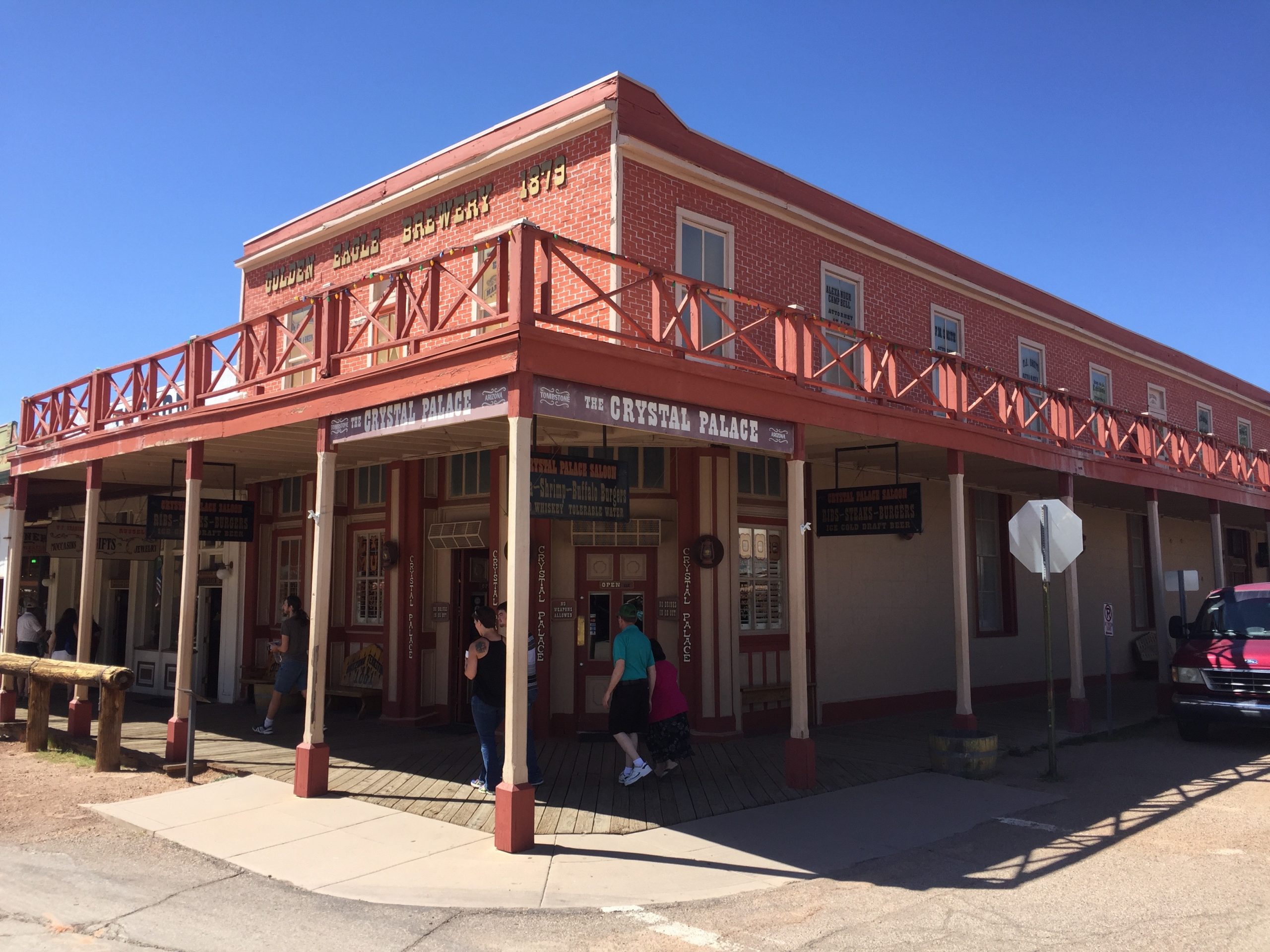 Outdoor Photo of Crystal Palace Saloon, site of the bucket of blood, in Tombstone, AZ
