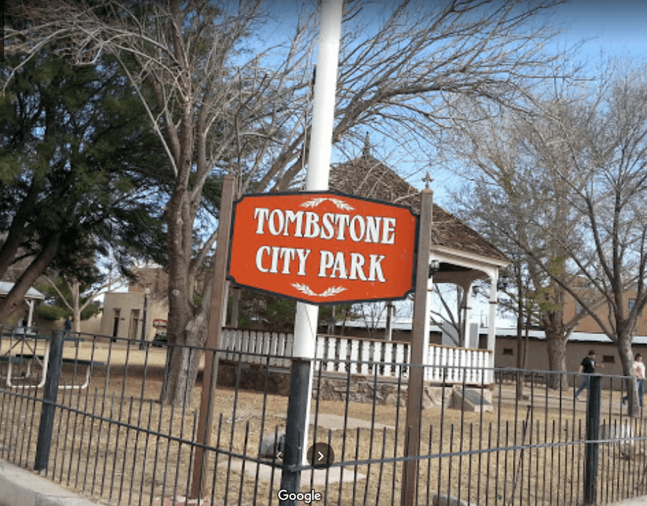 Photo of Tombstone City Park Sign