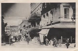Sepia photo of 1900s China town
