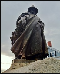 The statue of John Conant at Salem 