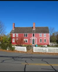 Red brick colonial style home
