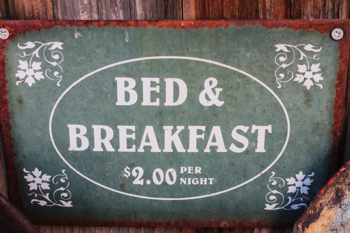 The Avenue Inn. photo shows a sign that says bed and breakfast