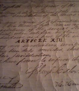 Ratification Of The 13th Amendment - Photo