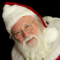 photo of a man dressed as santa claus