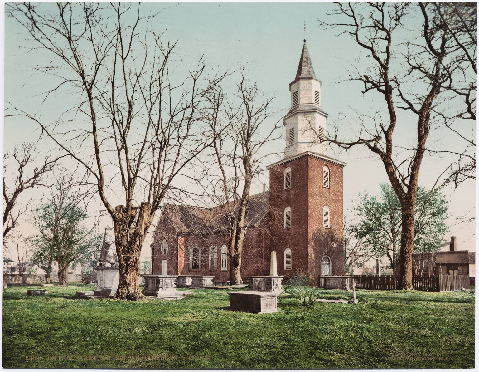 Photo of Bruton Parish Church. 